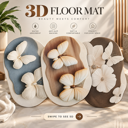 3D & 5D Non Slippery mat (3 - Pack Combo)