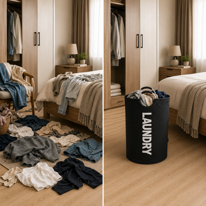 90L Premium Foldable Laundry Basket